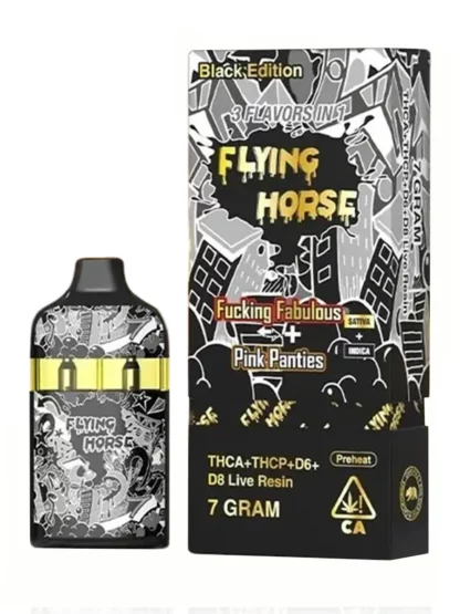 Fucking Fabulous | Pink Panties Flying Horse Black Edition Vape 7G