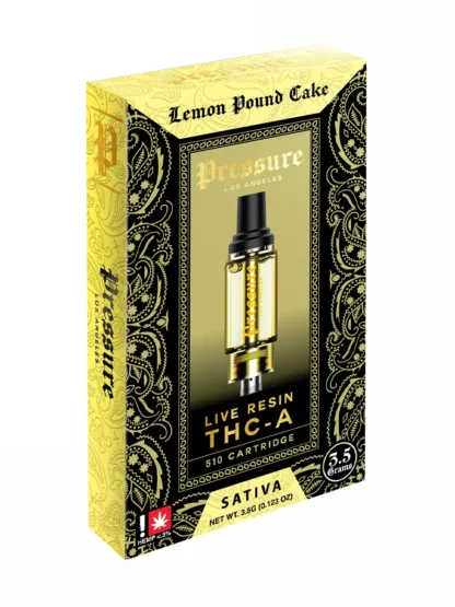 Lemon Pound Cake Pressure Live Resin THC-A 510 Cartridge 3.5G