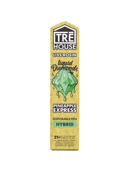 Pineapple Express Tre House Liquid Diamonds Live Rosin Disposable 2G