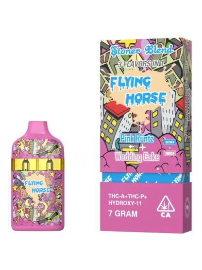 Pink Runtz | Wedding Cake Flying Horse Stoner Blend Vape 7G
