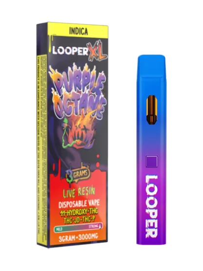 Purple Octane Looper XL 11-Hydroxy-THC+ THC-JD+THC-P Live Resin Vape 3G