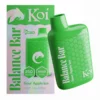 Sour Apple Ice KOI Balance Bar CBD 6000 Puffs Disposable