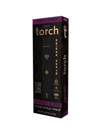 Purple Punch Torch Burnout Blend Black Series Vape 3.5G