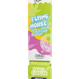 Peach Cobbler Flying Horse THC-A Liquid Diamond Vape 3G