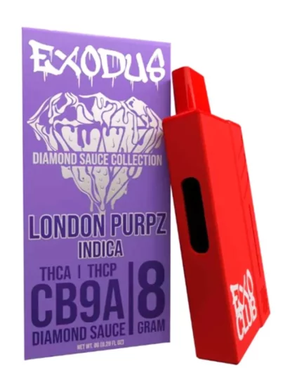 London Purpz Exodus CB9A+THCA+THCP Diamond Sauce Vape 8G