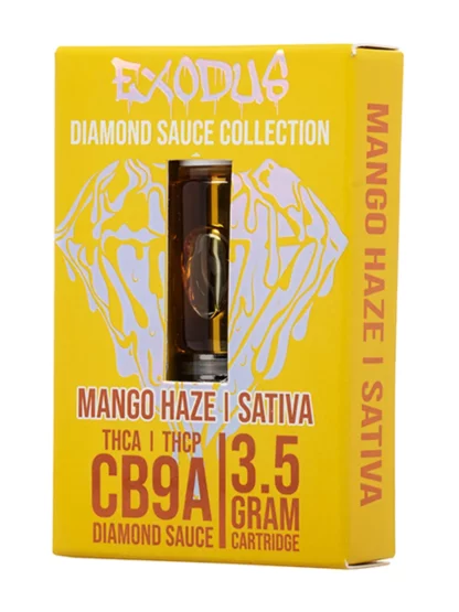 Mango Haze Exodus CB9A+THCA+THCP Diamond Sauce Cartridge 3.5G
