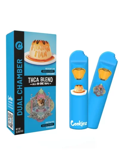 Mexican Flan Cheetah Piss Cookies THC-A Blend Dual Chamber Vape 2G