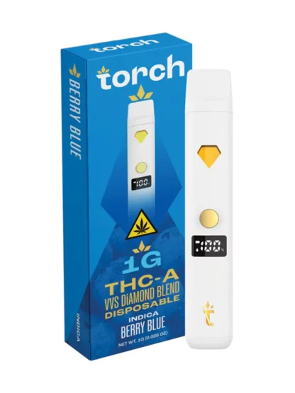 Berry Blue Torch THC-A VVS Diamond Blend Vape 1G