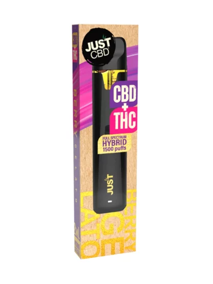 Berry Gelato Just CBD Full Spectrum CBD+THC Disposable 1500 Puffs