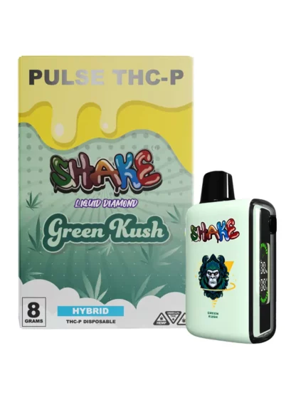 Green Kush Shake Pulse THC-P Liquid Diamonds Vape 8G