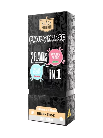 Breeze Escape | Raven's Blood Flying Horse 2in1 Live Resin Disposable 3.8G
