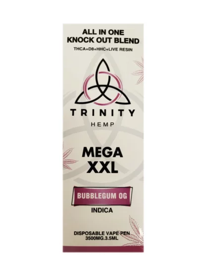 Bubblegum OG Trinity All In One Knockout Blend Mega XXL Disposable 3.5G