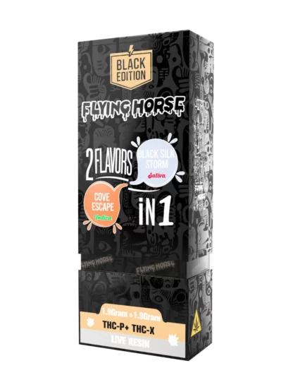 Cove Escape | Black Silk Storm Flying Horse 2in1 Live Resin Disposable 3.8G