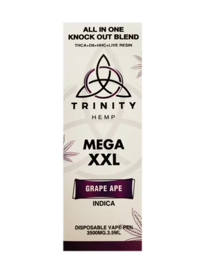Grape Ape Trinity All In One Knockout Blend Mega XXL Disposable 3.5G