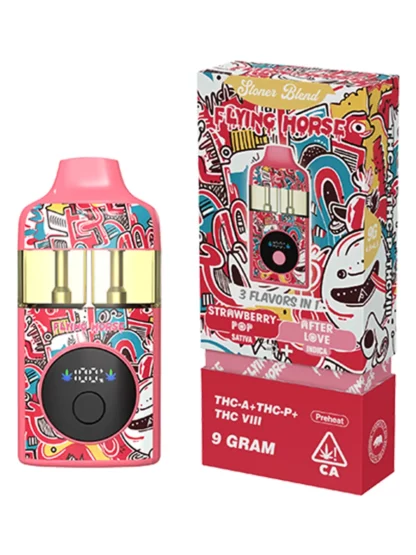 Strawberry Pop | After Love Flying Horse Stoner Blend 3in1 Disposable 9G