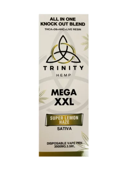 Super Lemon Haze Trinity All In One Knockout Blend Mega XXL Disposable 3.5G