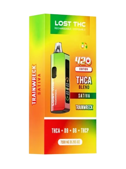 Trainwreck Lost THC 420 Edition THCA Blend Rechargable Disposible 7500MG