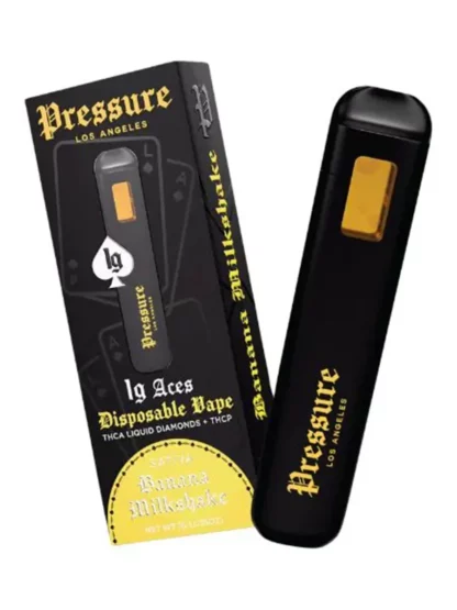Banana Milkshake Pressure LA Aces THCA+THCP Disposable 1G