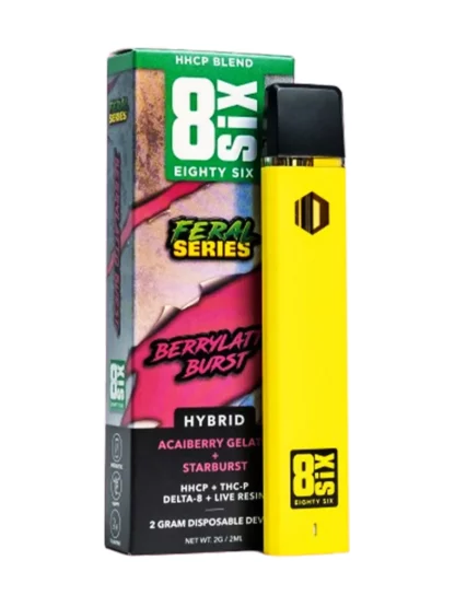 Berrylatto Burst 8SIX Feral Series HHC-P Blend Disposable 2G