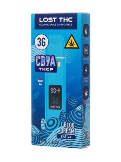 Bloo Dream Lost THC CB9A V4 Disposable 3G