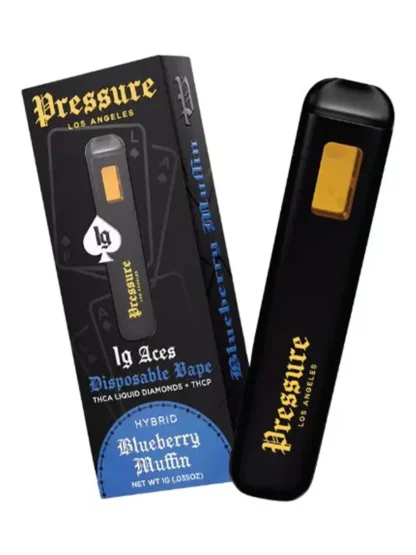 Blueberry Muffin Pressure LA Aces THCA+THCP Disposable 1G