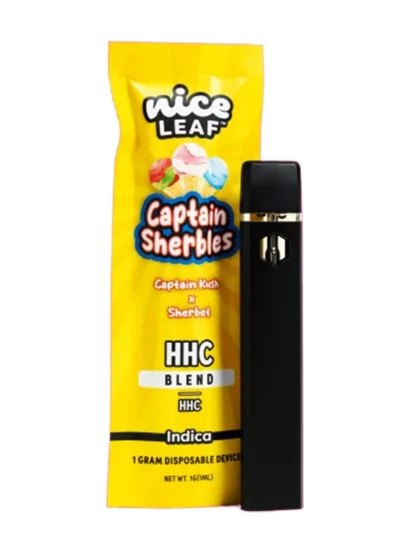 Captain Sherbles Nice Leaf HHC Blend Vape Pen 1G