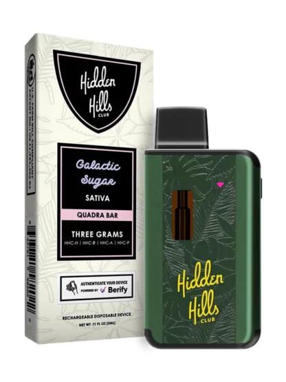 Galactic Sugar Hidden Hills Quadra Bar Disposable 3G