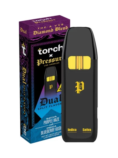 Purple Haze | Blueberry Kush Torch x Pressure Dual Disposable 3G