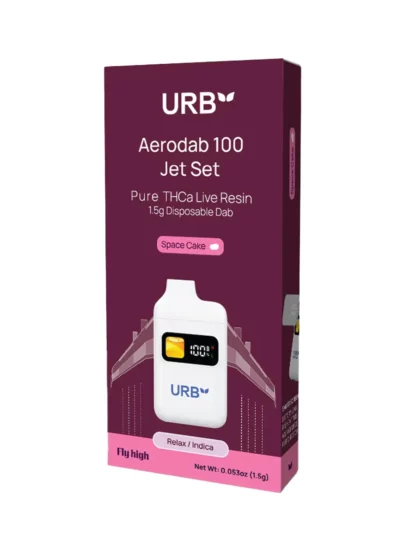 Space Cake URB Aerodab 100 Jet Set Pure THCA Live Resin Disposable 15G