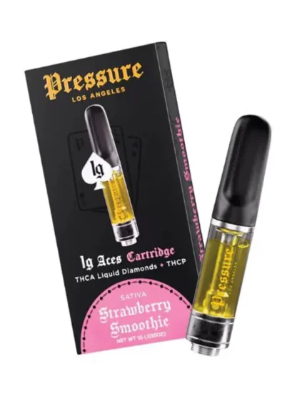 Strawberry Smoothie Pressure LA Aces THCA+THCP Cartridge 1G