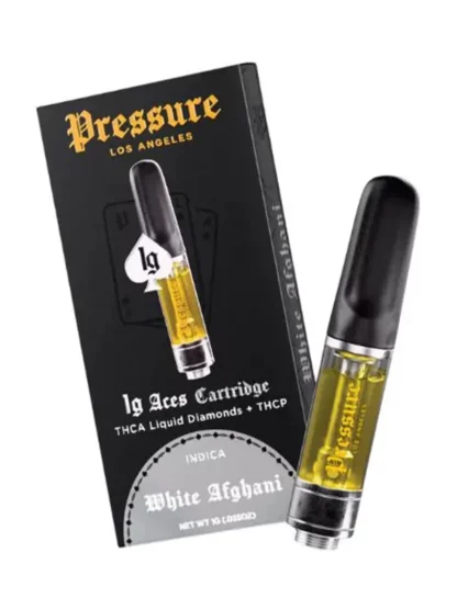 White Afghani Pressure LA Aces THCA+THCP Cartridge 1G