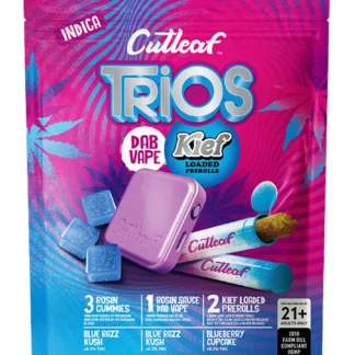 Blue Razz Kush | Blueberry Cupcake Cutleaf Trios Kief Loaded