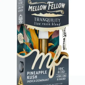 Tranquility Blend Pineapple Kush Mellow Fellow Live Resin Cartridge 1ml