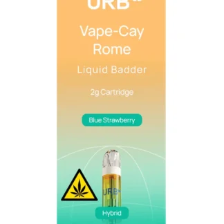 Blue Strawberry URB Vape-Cay Rome Liquid Badder Cartridge 2G
