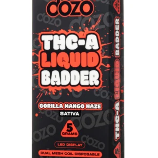 Gorilla Mango Haze DOZO THCA Liquid Badder Disposable 5G
