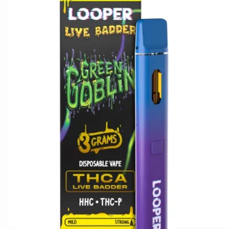 Green Goblin Looper Live Badder THC-A+HHC+THC-P Disposable Vape 3G