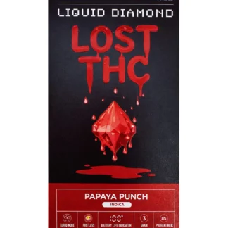 Papaya Punch Lost THC Liquid Diamond Blend Disposable 3G